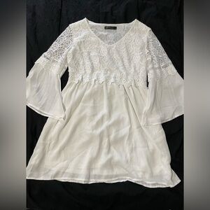 NWOT Zanzea white lace dress XL